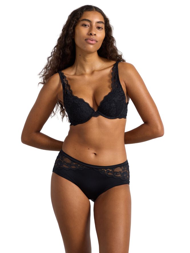 Malva push-up-bh med blonder