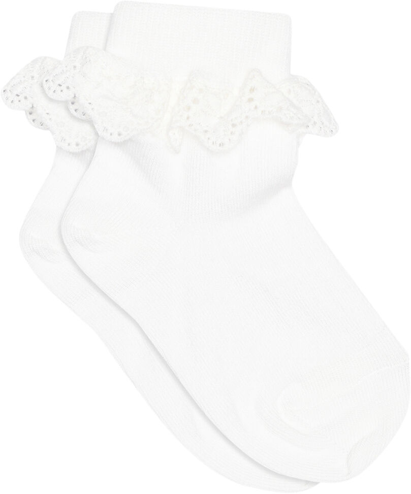 ANKLESOCK WITH TRIMMED LACE