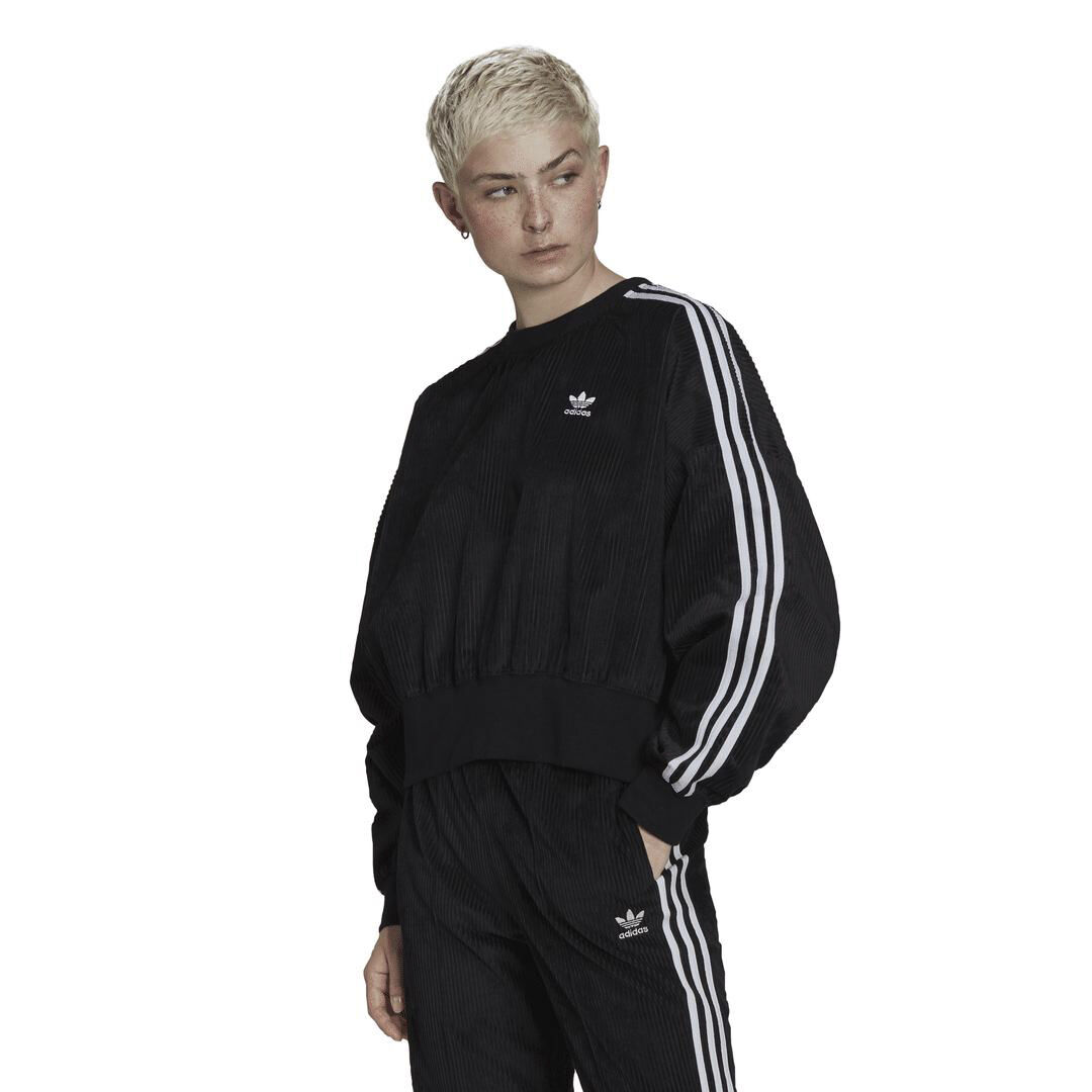 adicolor classics corded velour oversize sweatshirt