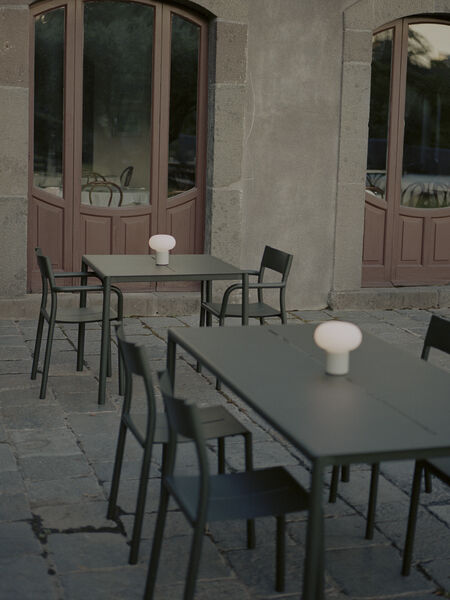 May Chair, Outdoor, Steel, Dark Green