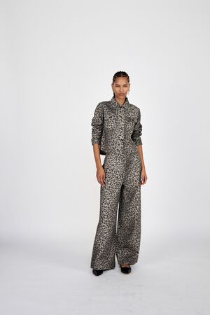 Leopard print wide leg pants - Inja