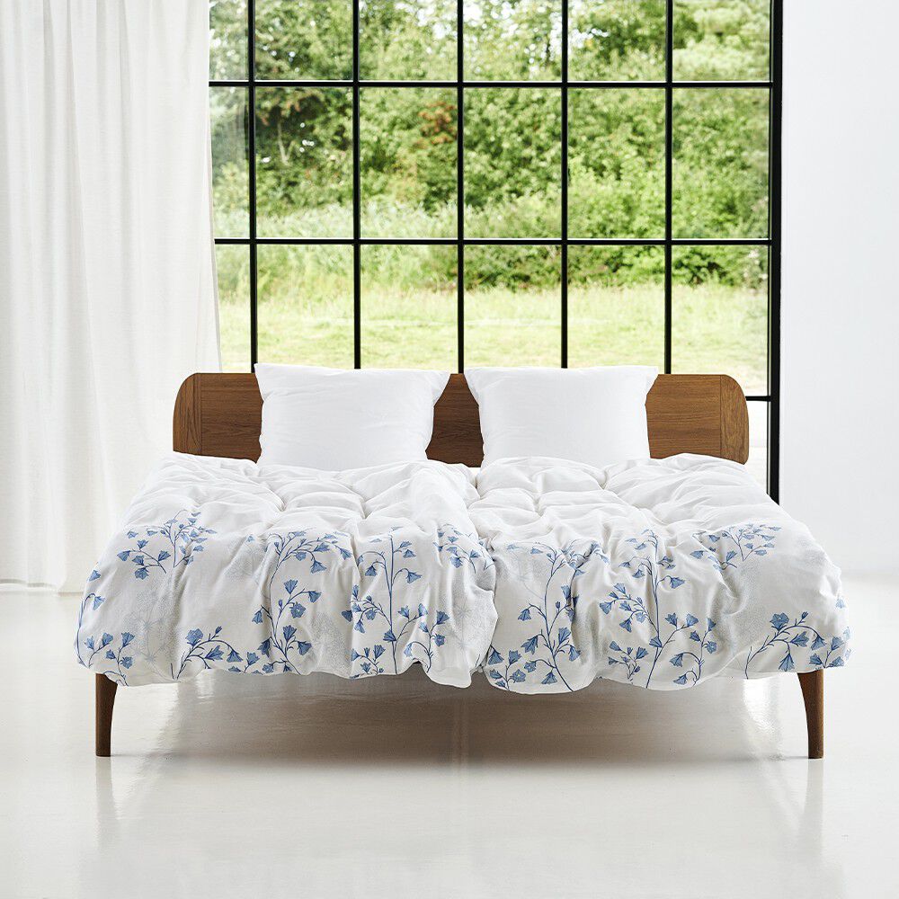 &Oslash;kologisk sengelinned Klokkeblomst hvid - GOTS