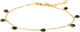 Susan Black Zirconia Bracelet - Gold