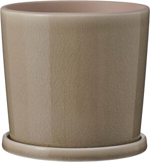 Skjuler m/undersk&aring;l krakeleret glasur Saga beige