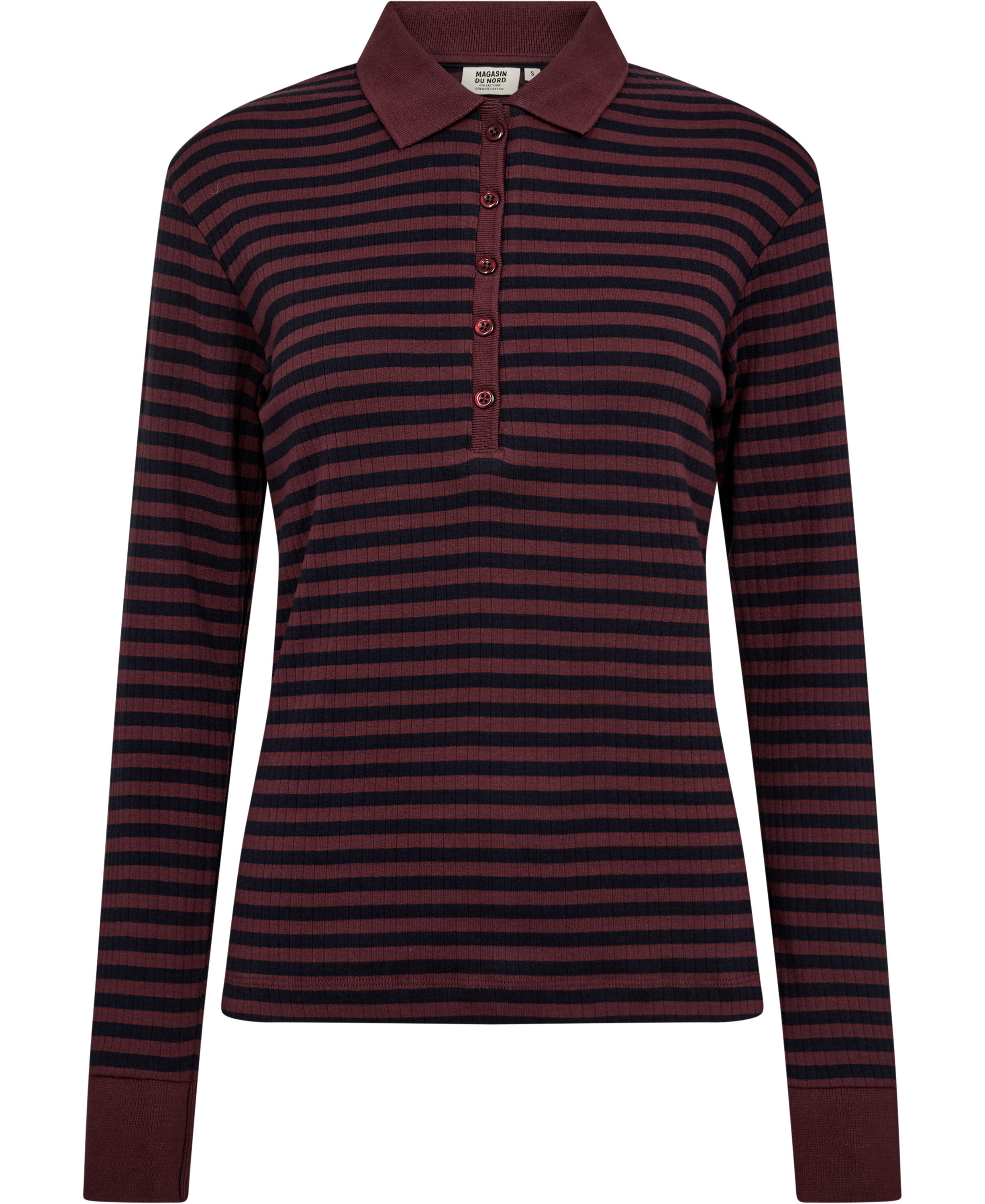 Milla 24 Long sleeve polo top - 100% Organic Cotton GOTS