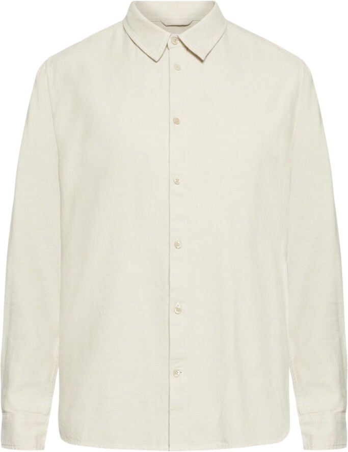 Regular fit heavy twill flannel shirt - GOTS/Vegan