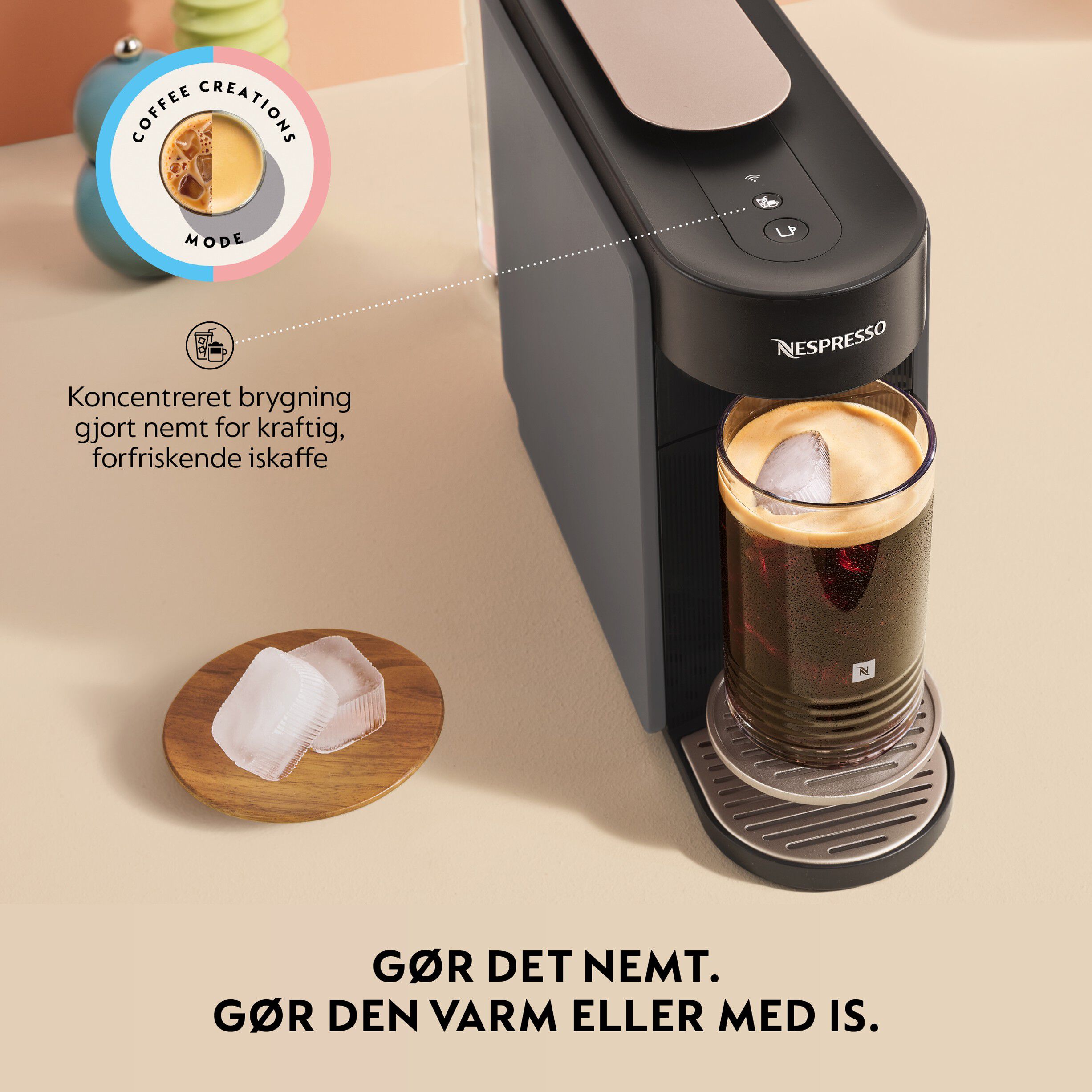 Nespresso Vertuo UP kapselmaskine (Gr&aring;)