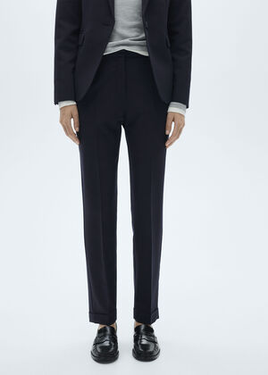 Straight suit trousers