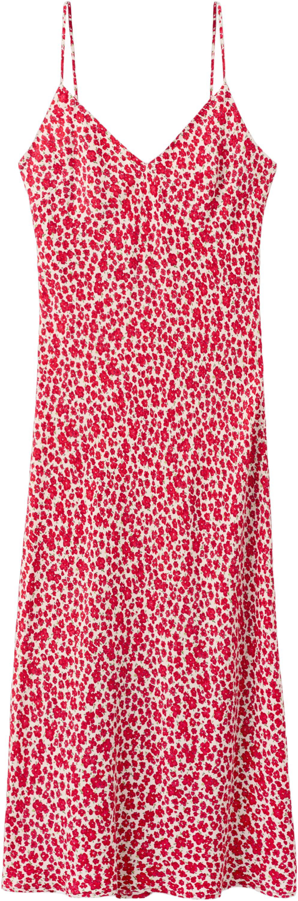 V-neck print dress
