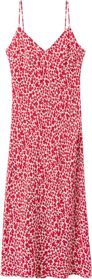 V-neck print dress