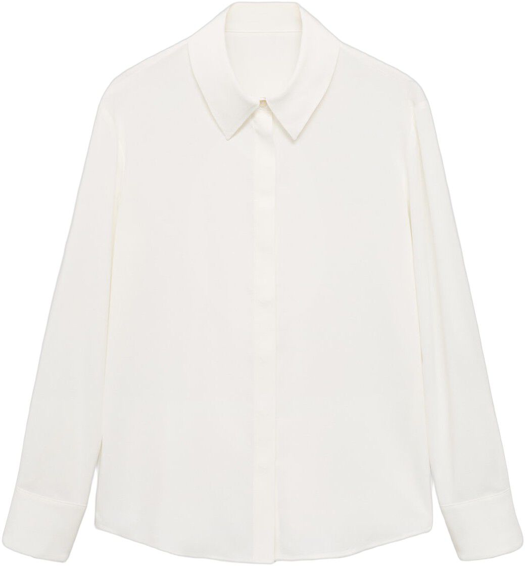 Fluid long-sleeved blouse