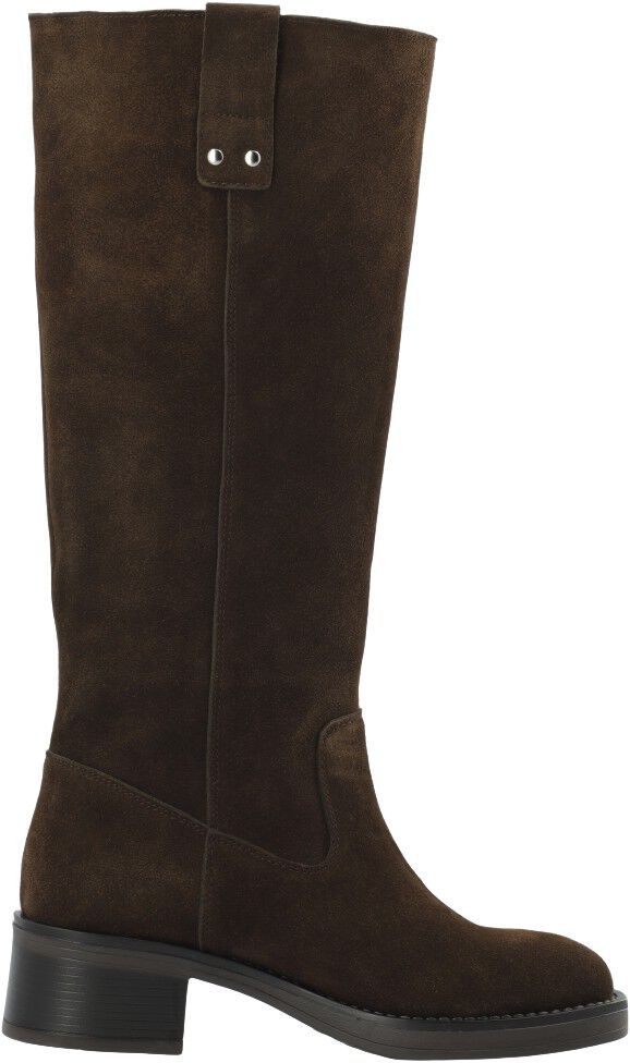 BIAMARY Knee High Pull On Boot Suede