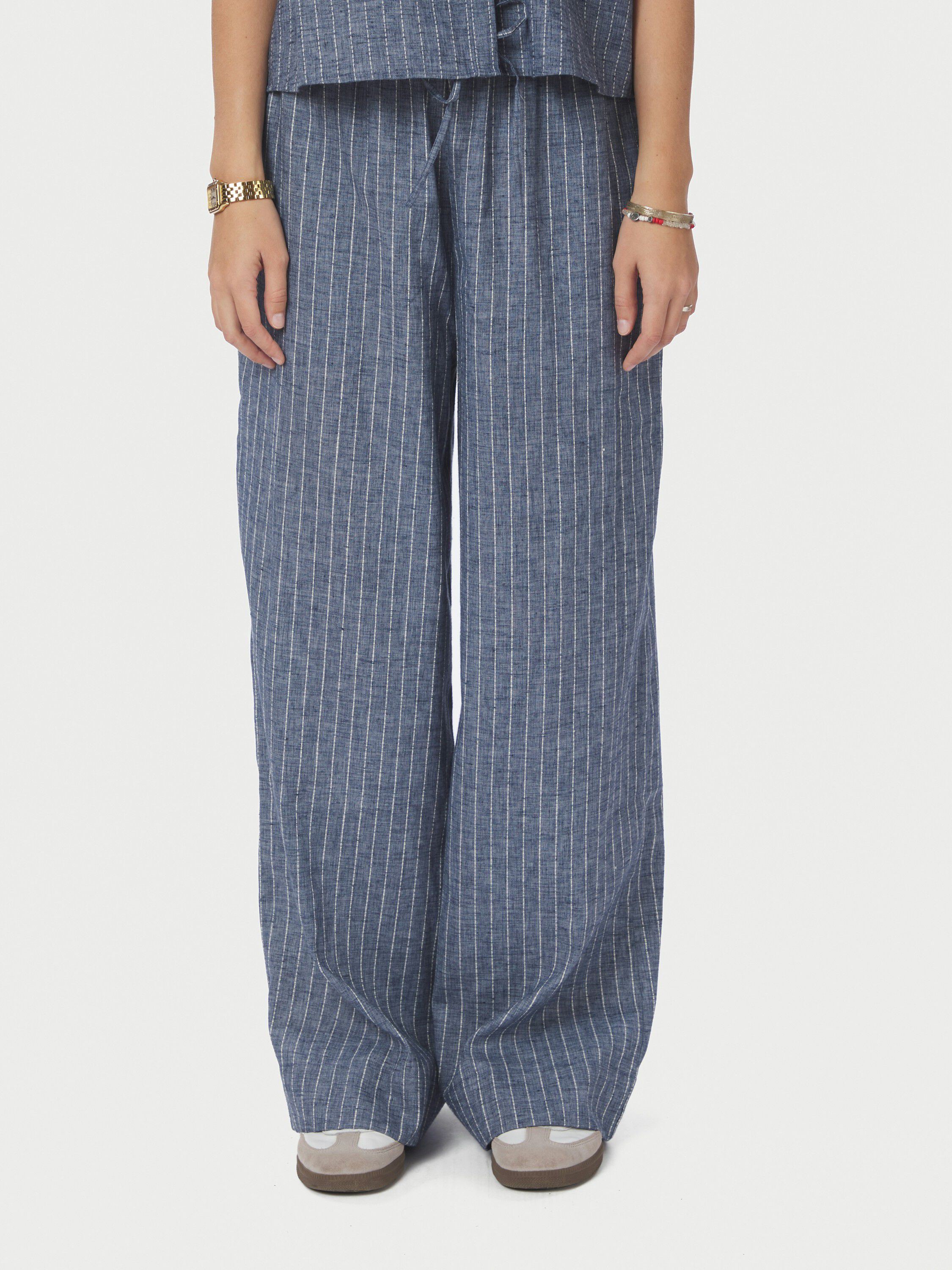 Heifa Emb Stripe Pants