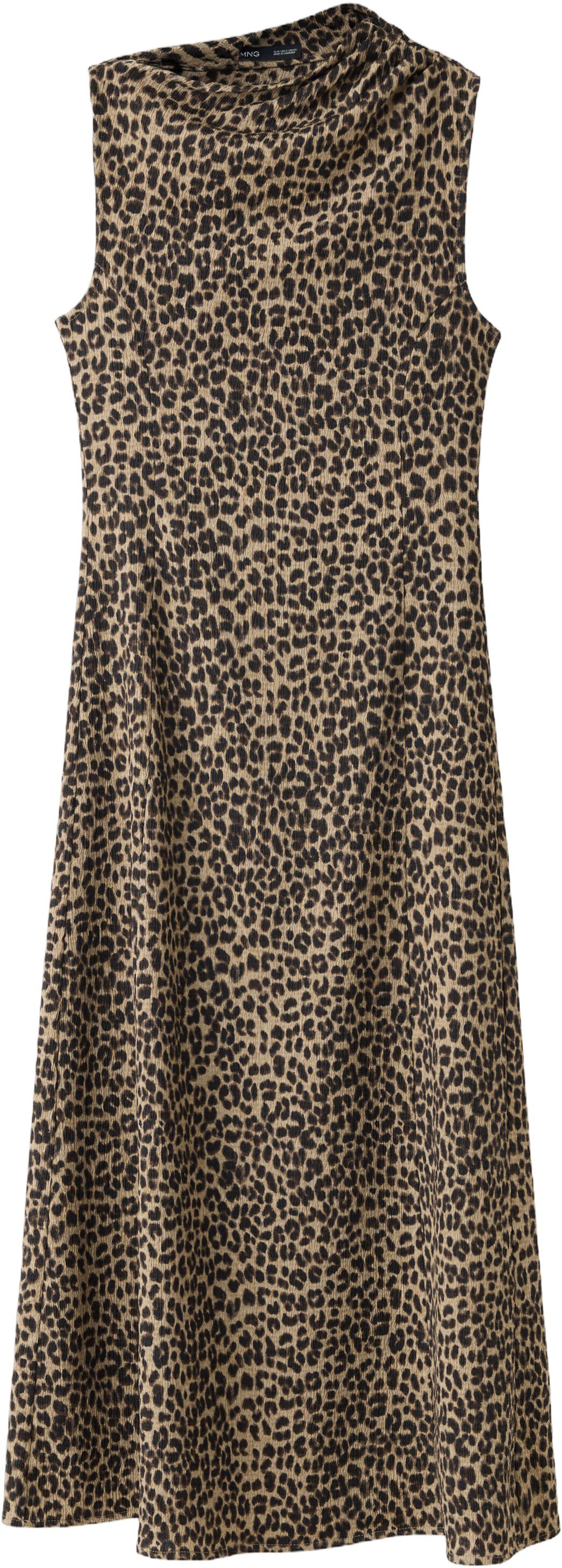 Textured dress with gathered detail
