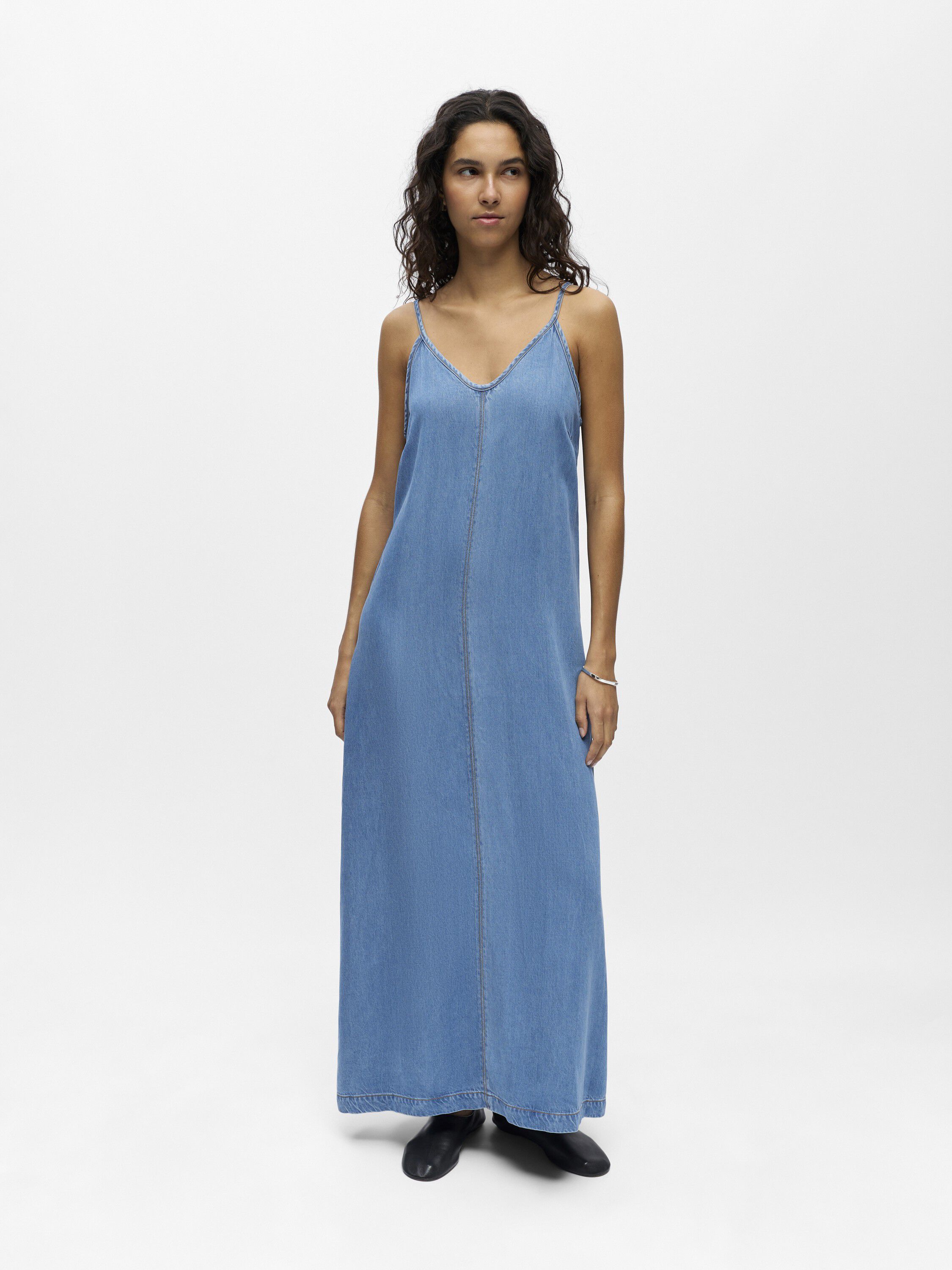 OUTOBJFRAME SINGLET DENIM DRESS 145