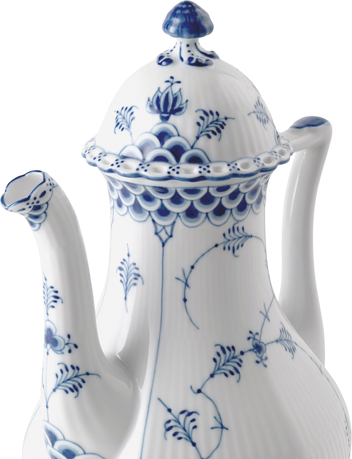 Musselmalet Helblonde Kaffekande 100 cl