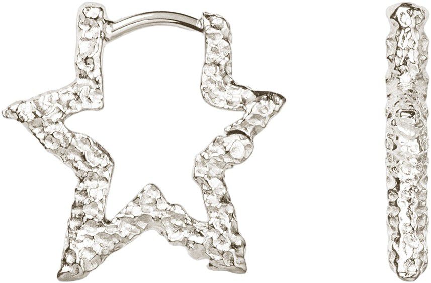 Medium Star Sparkly Hoops