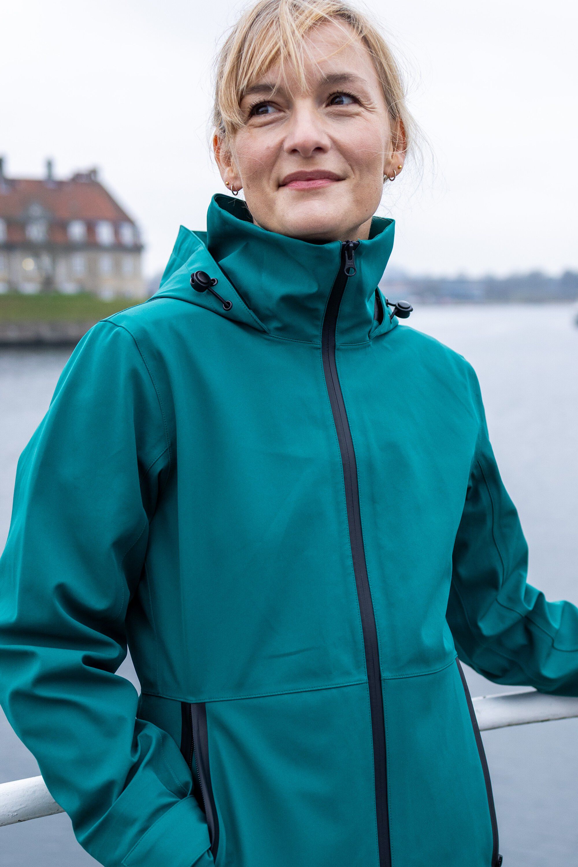 Danelittle Sister Raincoat Dark Green