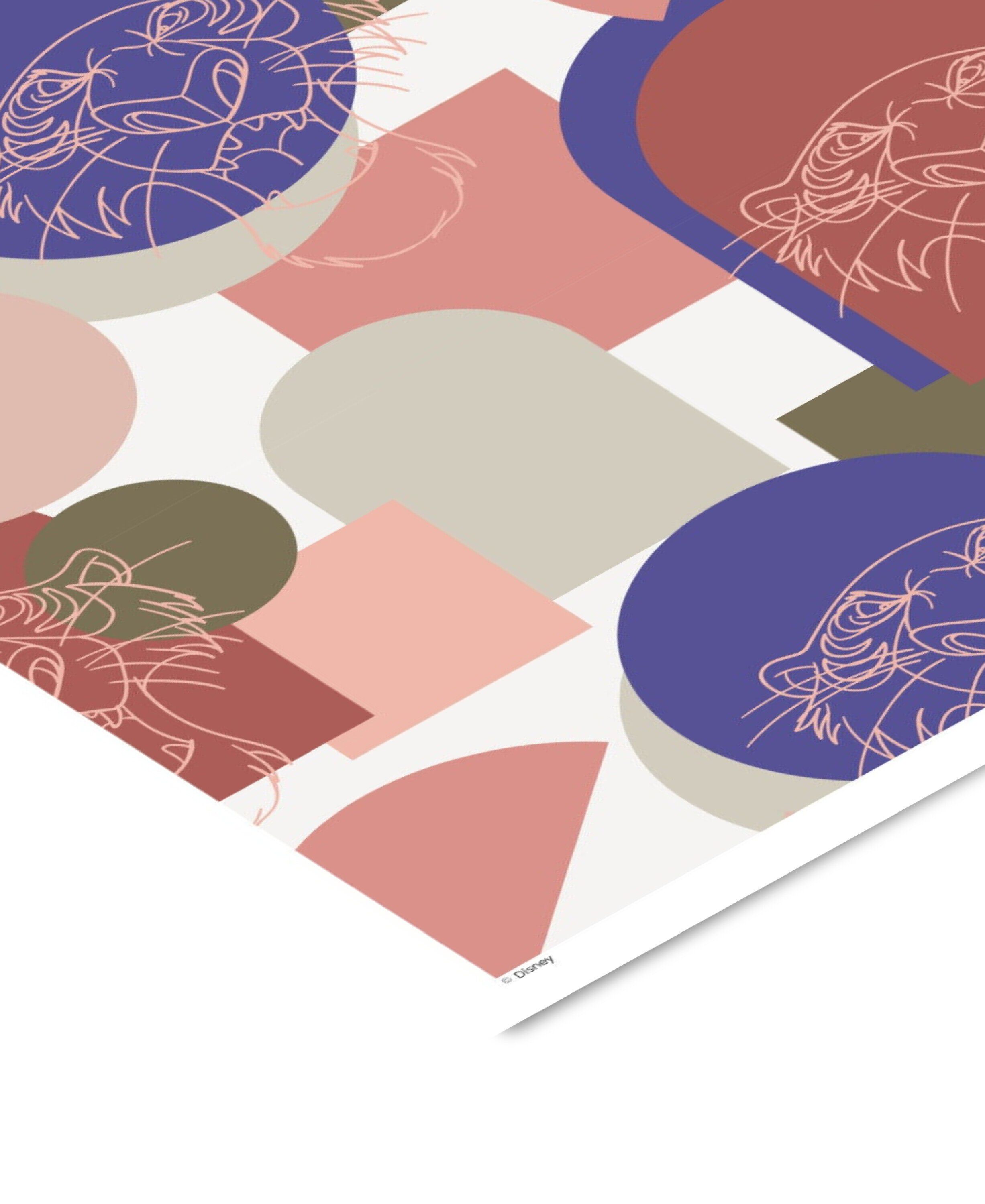 Disney &ETH; The Jungle Book Pink Shere Khan Outline