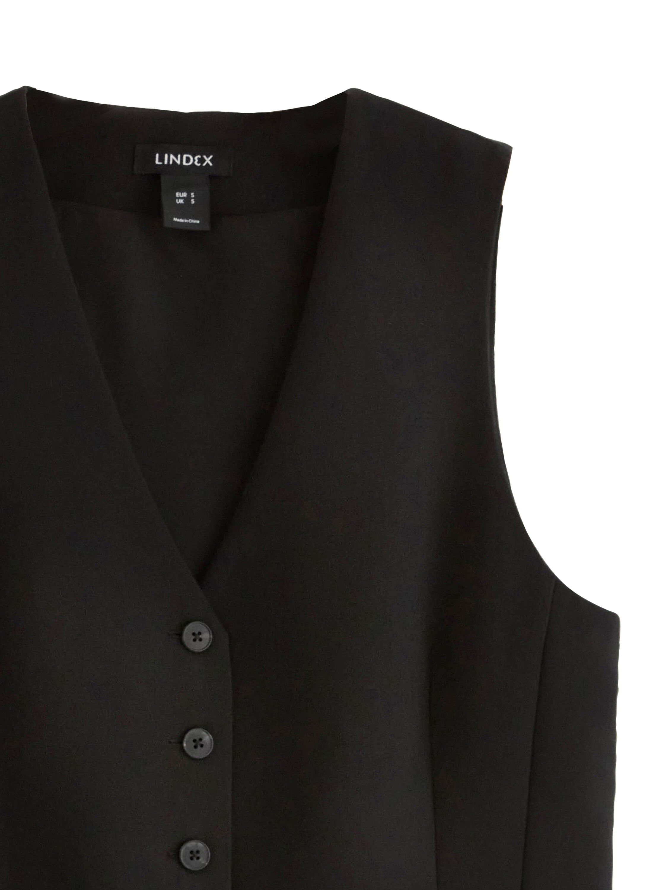 Klassisk vest med knaplukning foran