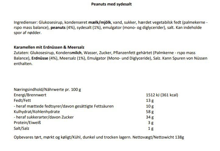 Peanuts med sydesalt elegance