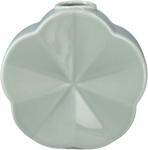 Flower Vase Snerle H14 cm gr&oslash;n porcel&aelig;n