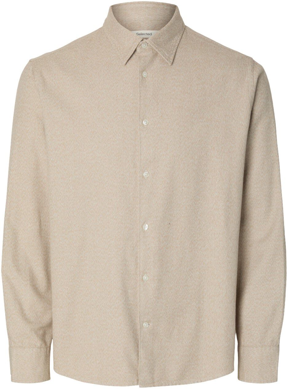 SLHREGNOAH BRUSHED TWIST SHIRT LS N
