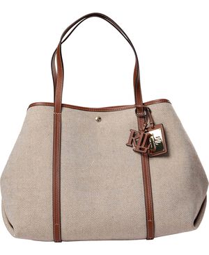 Canvas & Leather Large Emerie Tote