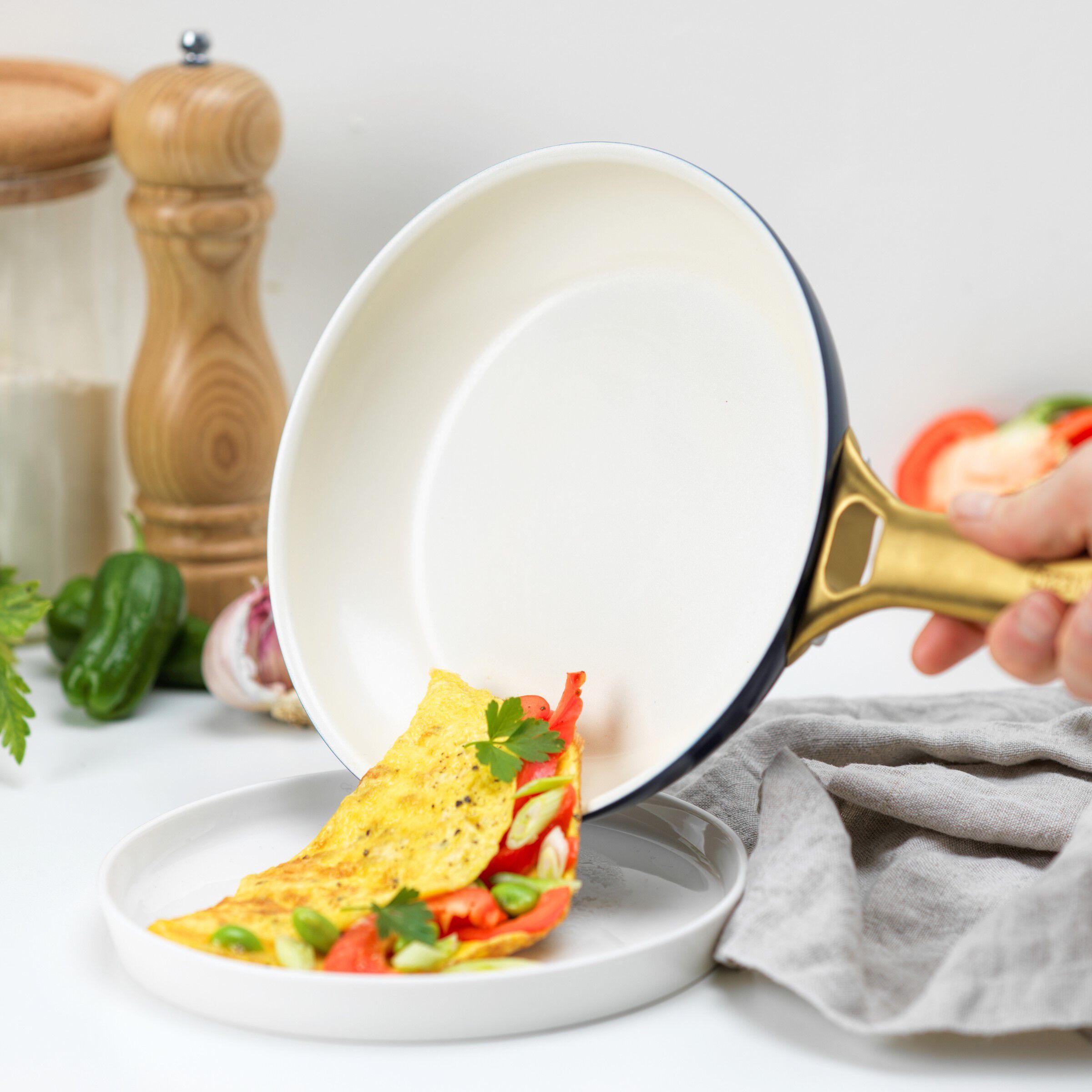 Greenpan Padova Frypan set 2 pcs. 20cm+26cm. Oxford Blue
