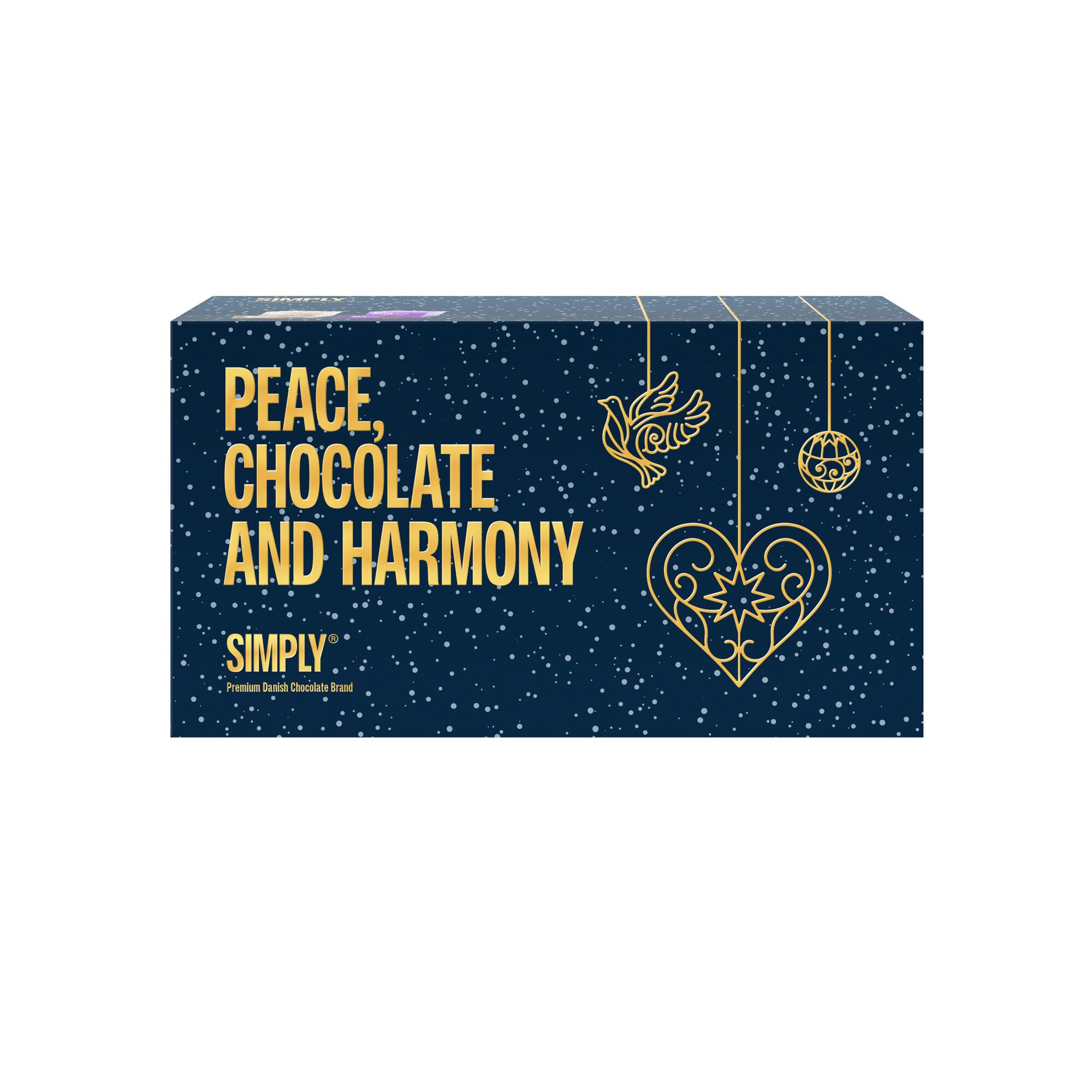 Simply&reg; PEACE, CHOCOLATE AND HARMONY chokolade&aelig;ske (180g)