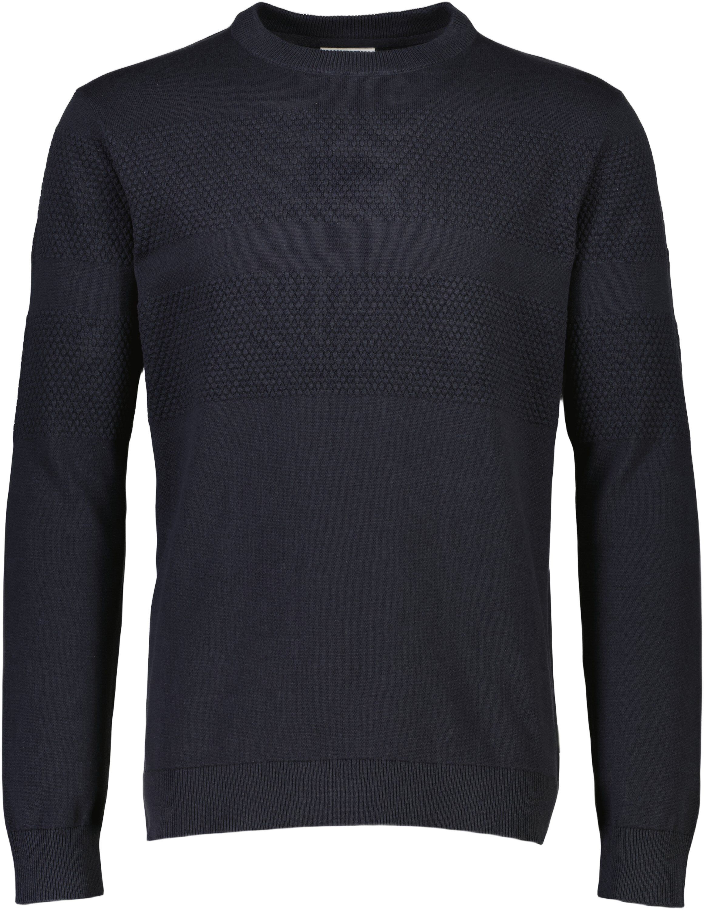 Purl knit o-neck jumper