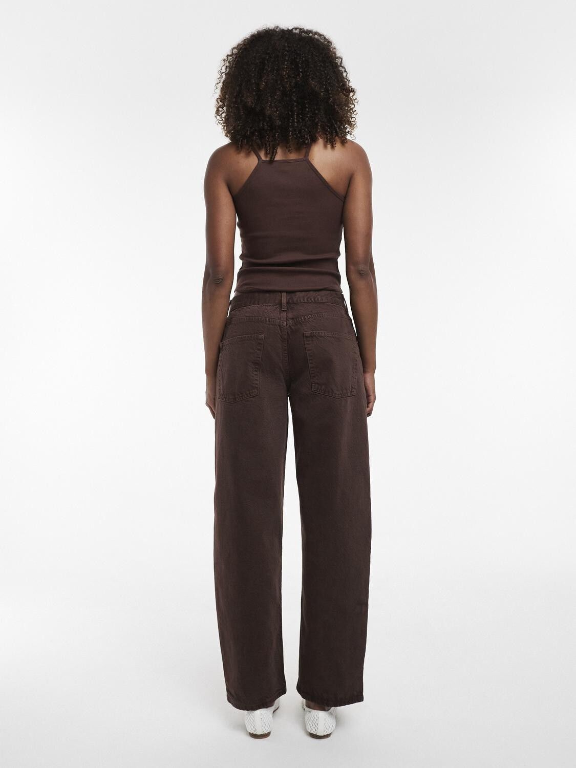 TSLOWRIE LR BAGGY DNM JEANS BROWN