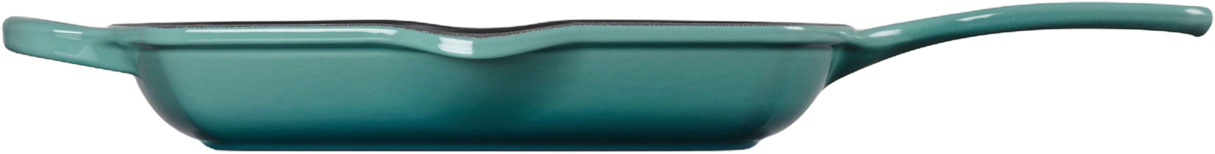 Le Creuset Signature st&oslash;bejern kvadratisk grillpande 26cm Bleu Riviera