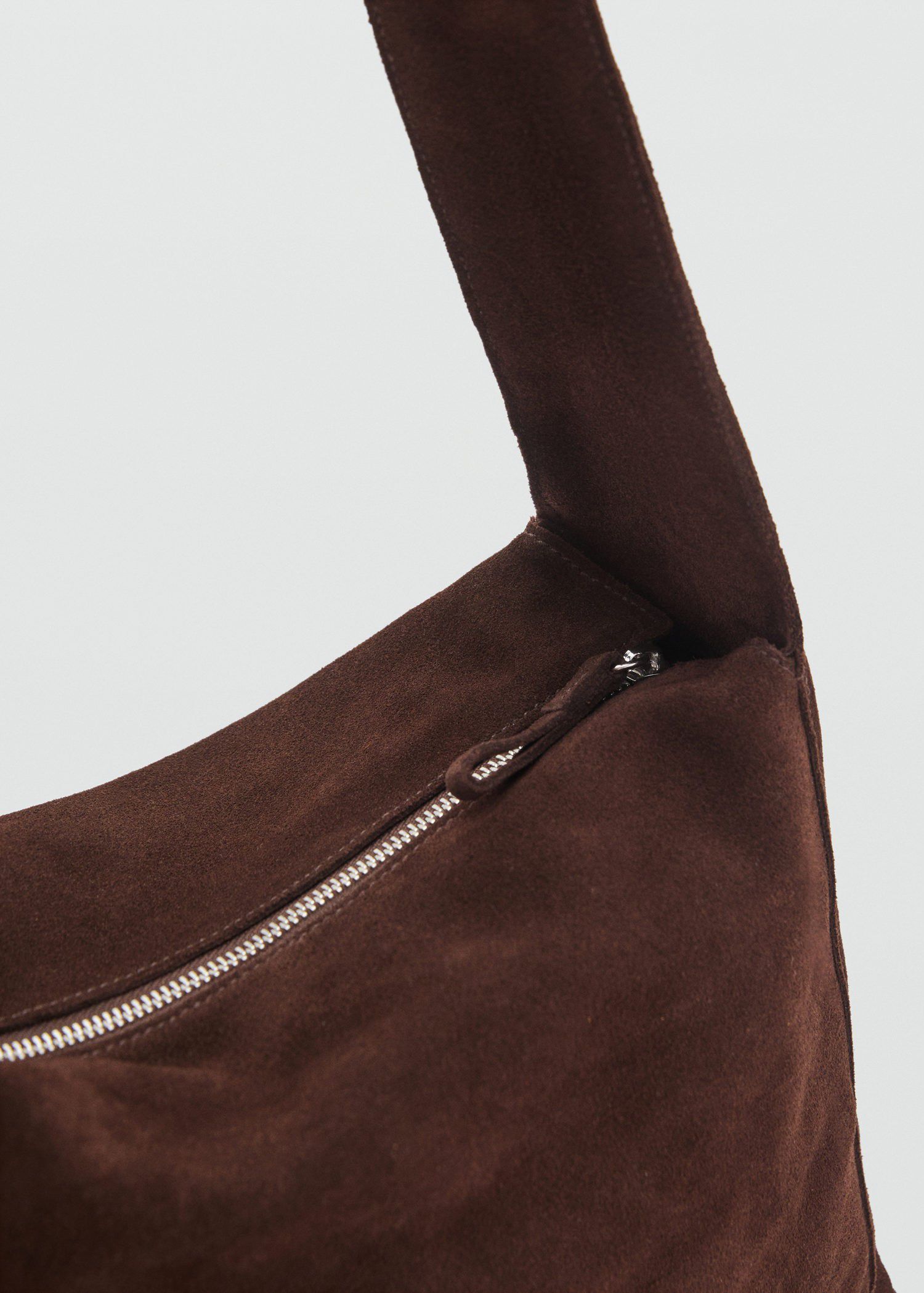 Suede shoulder bag