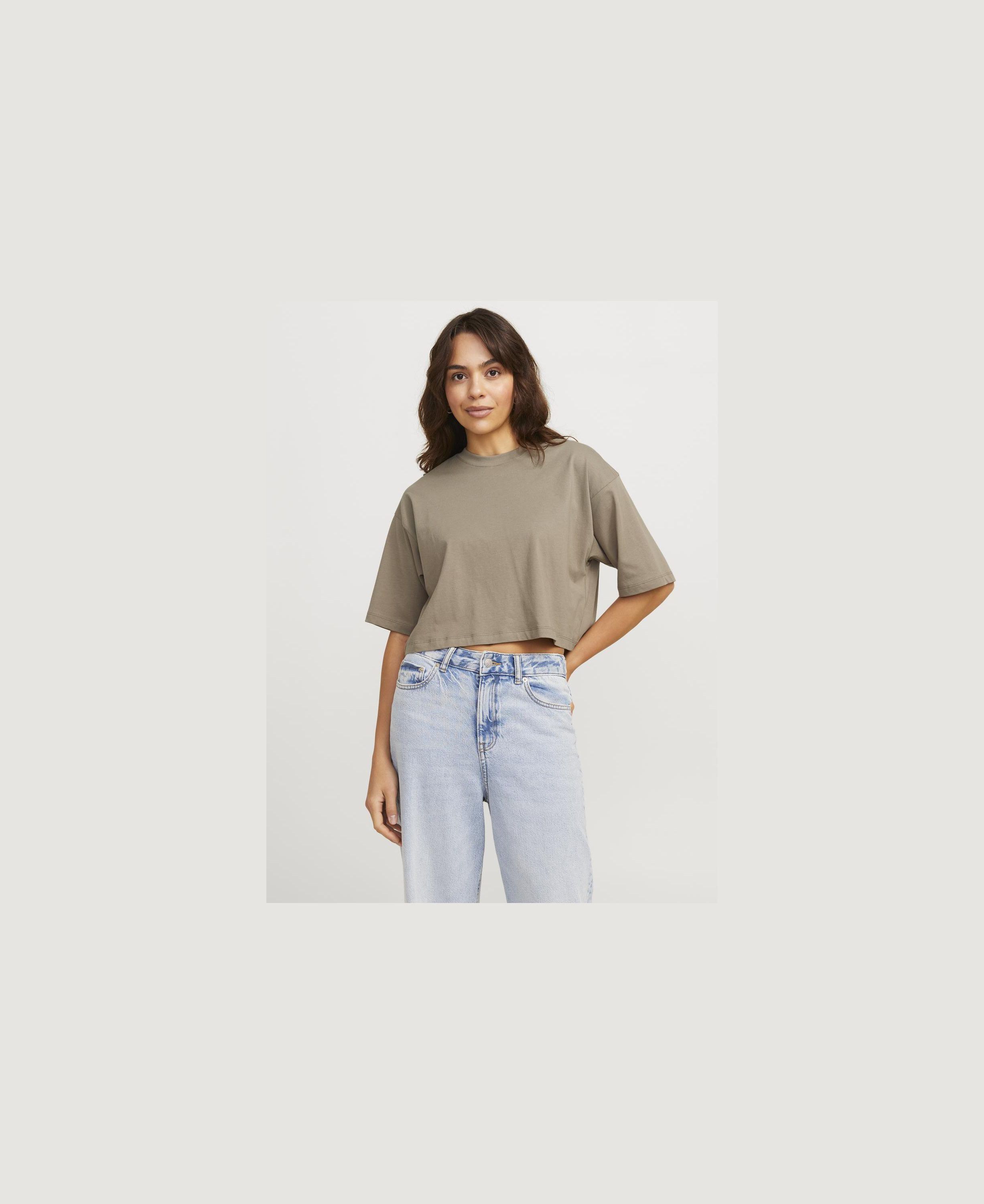 JXANDREA LOOSE SS CROPPED TEE JRS N