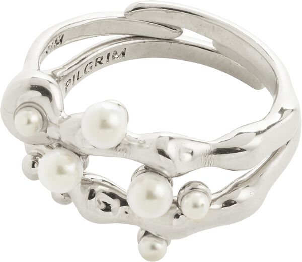HADLEY rings, 2-in-1 set, silver-plated