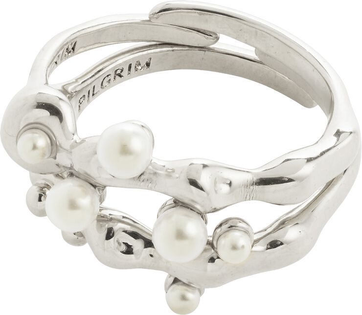 HADLEY rings, 2-in-1 set, silver-plated