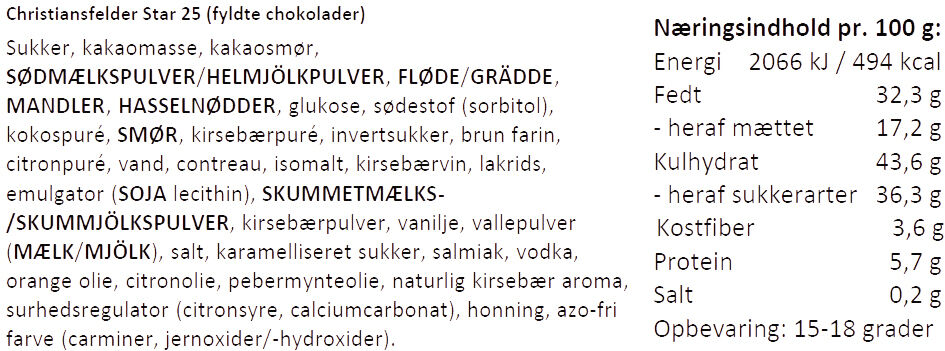 CHRISTIANSFELDER STAR 25