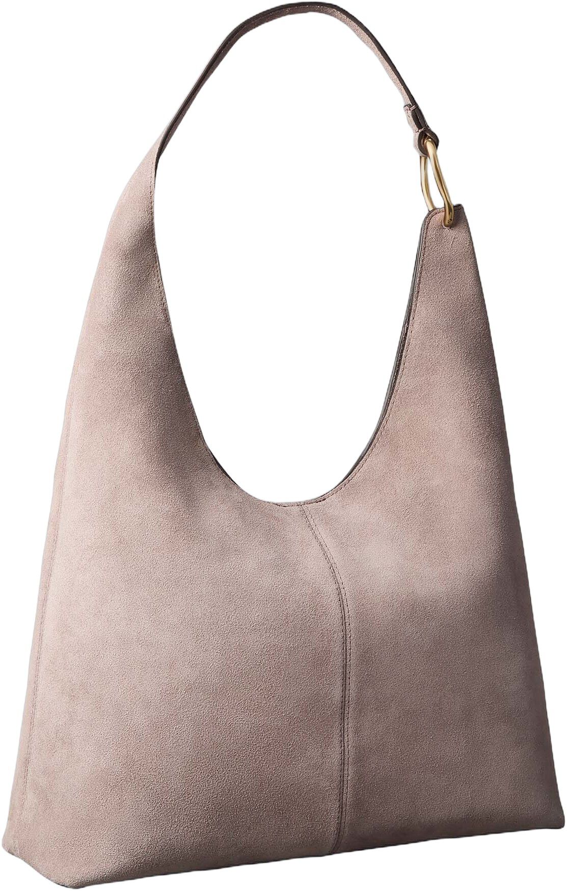 Large Soft Suede Shoulder Bag