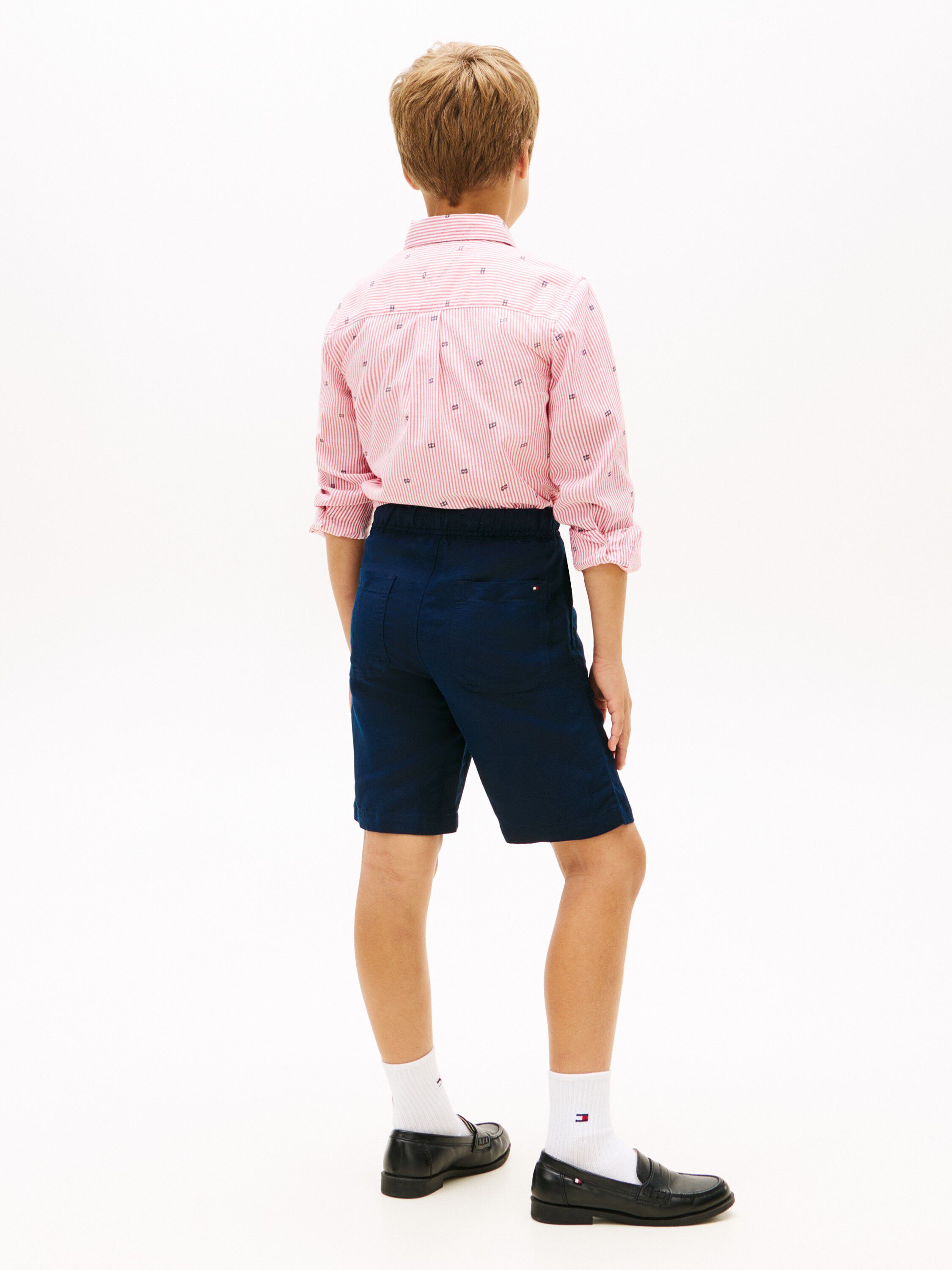 Linen Blend Relaxed Shorts