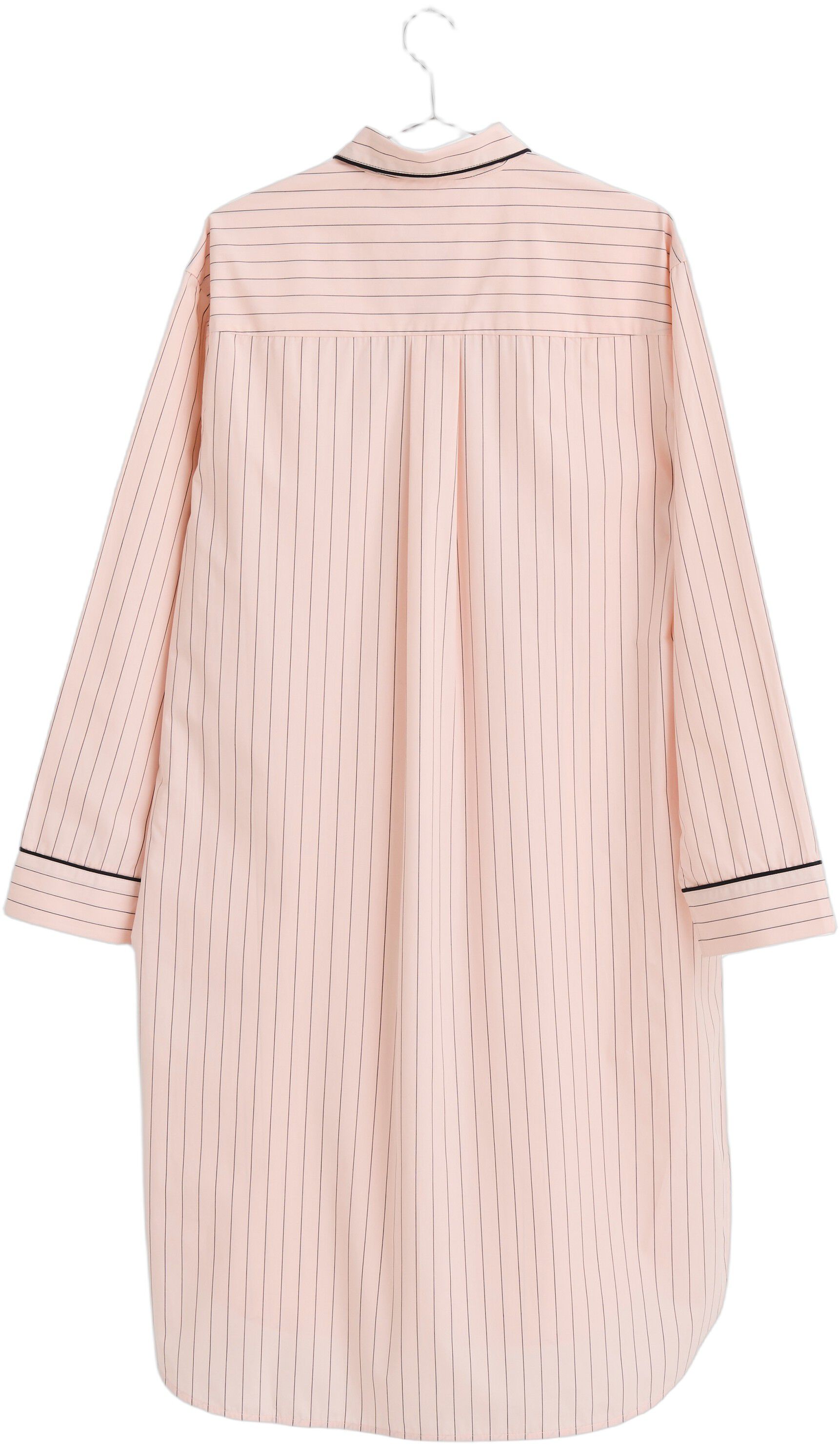 Fineline Long Nightshirt-S/M-Soft pink