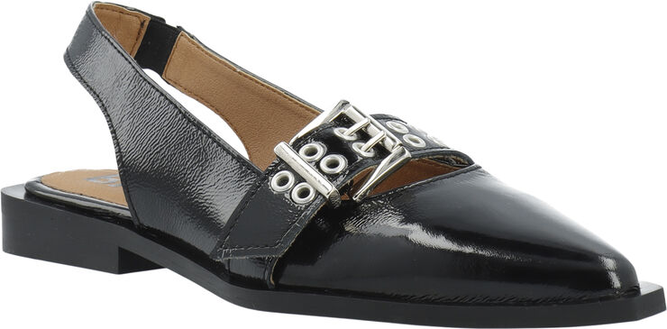 BIAVICTORIA Single Buckle Slingback Leather