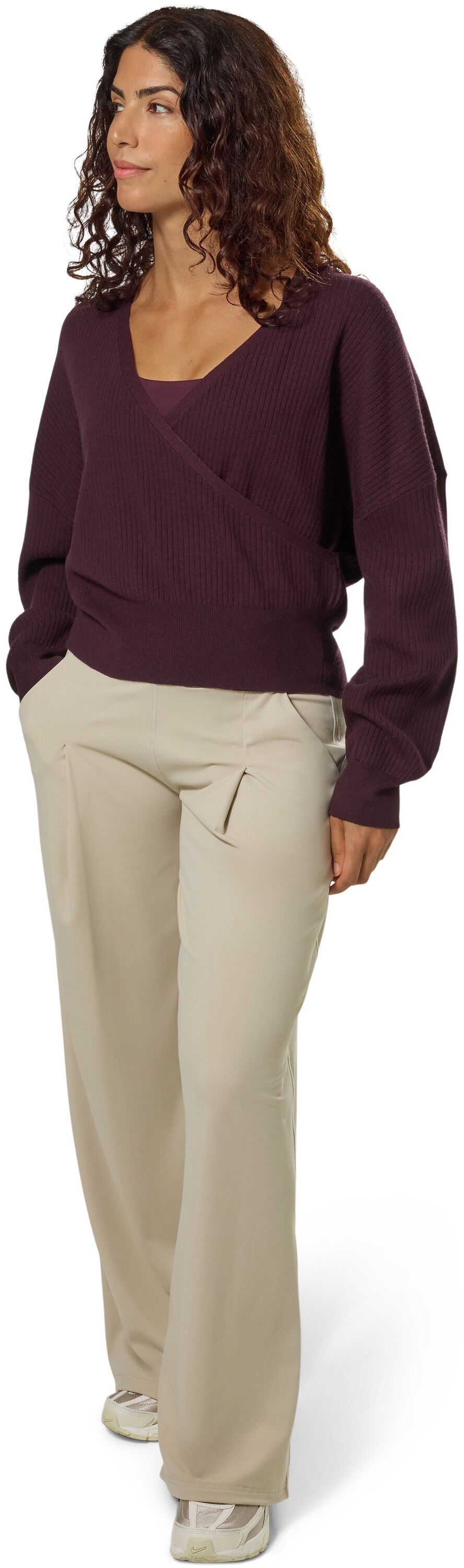 ENE KNITTED W WRAP SWEATER