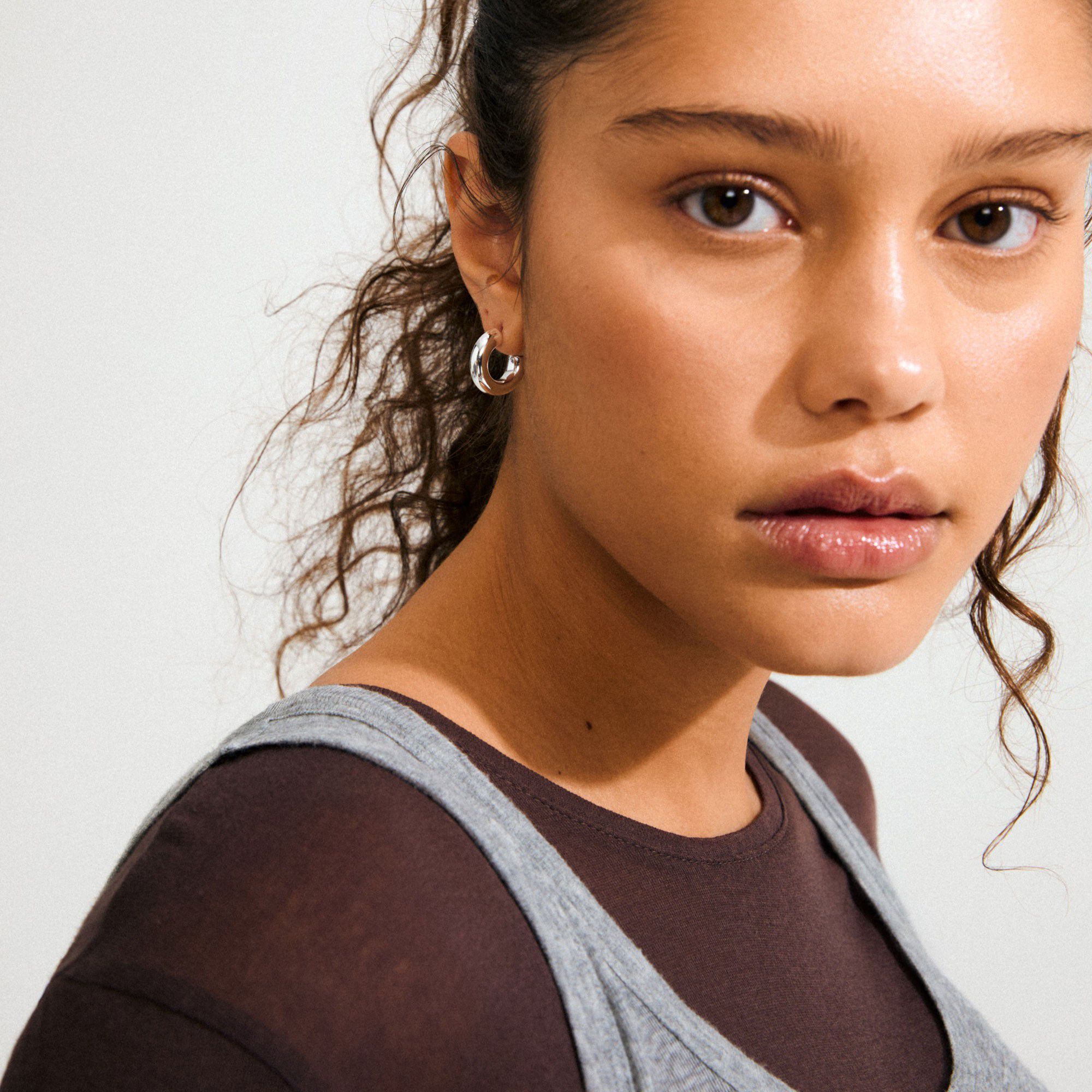 PHASE small hoops silver-plated