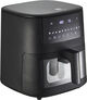 Airfryer m/vindue 1650 watt 6,5 liter Mat sort