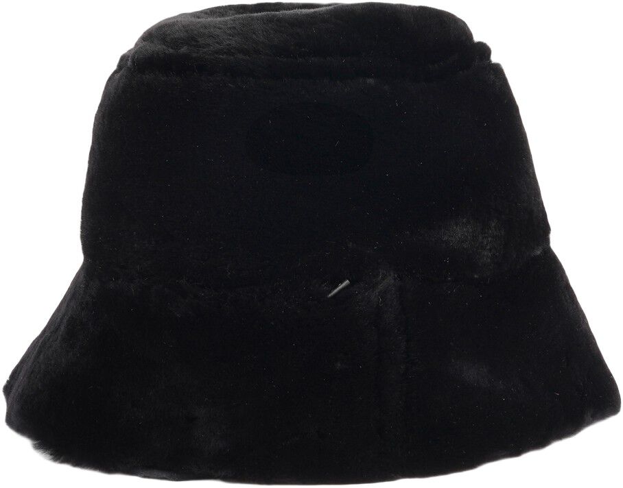 NANGA - DOUBLE FACE SHEARLING HAT WITH LEATHER DETAILS