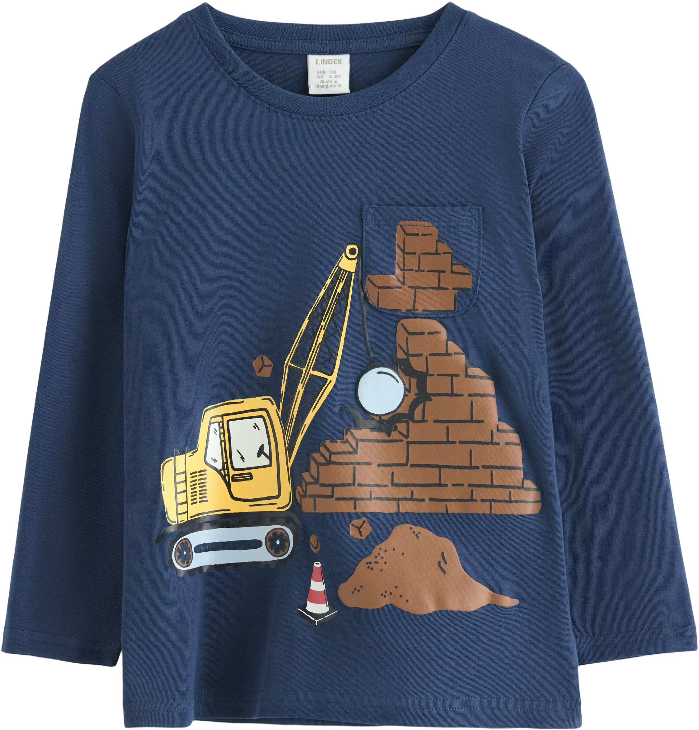 Long-sleeved top with motif at the