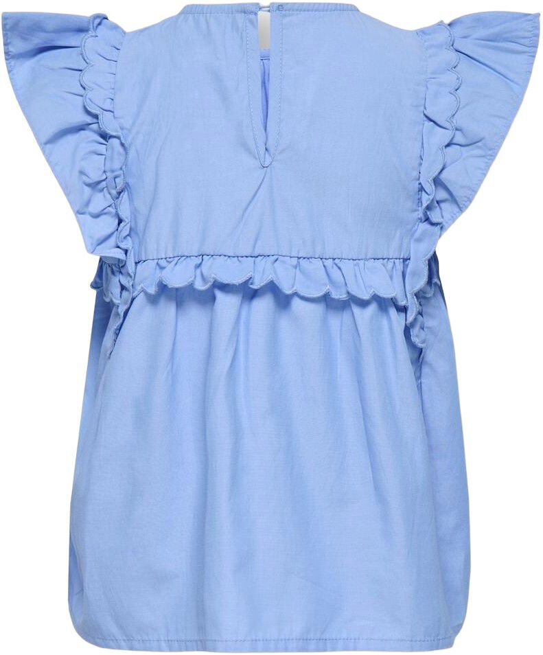 KMGCLARE SS RUFFLE TOP WVN