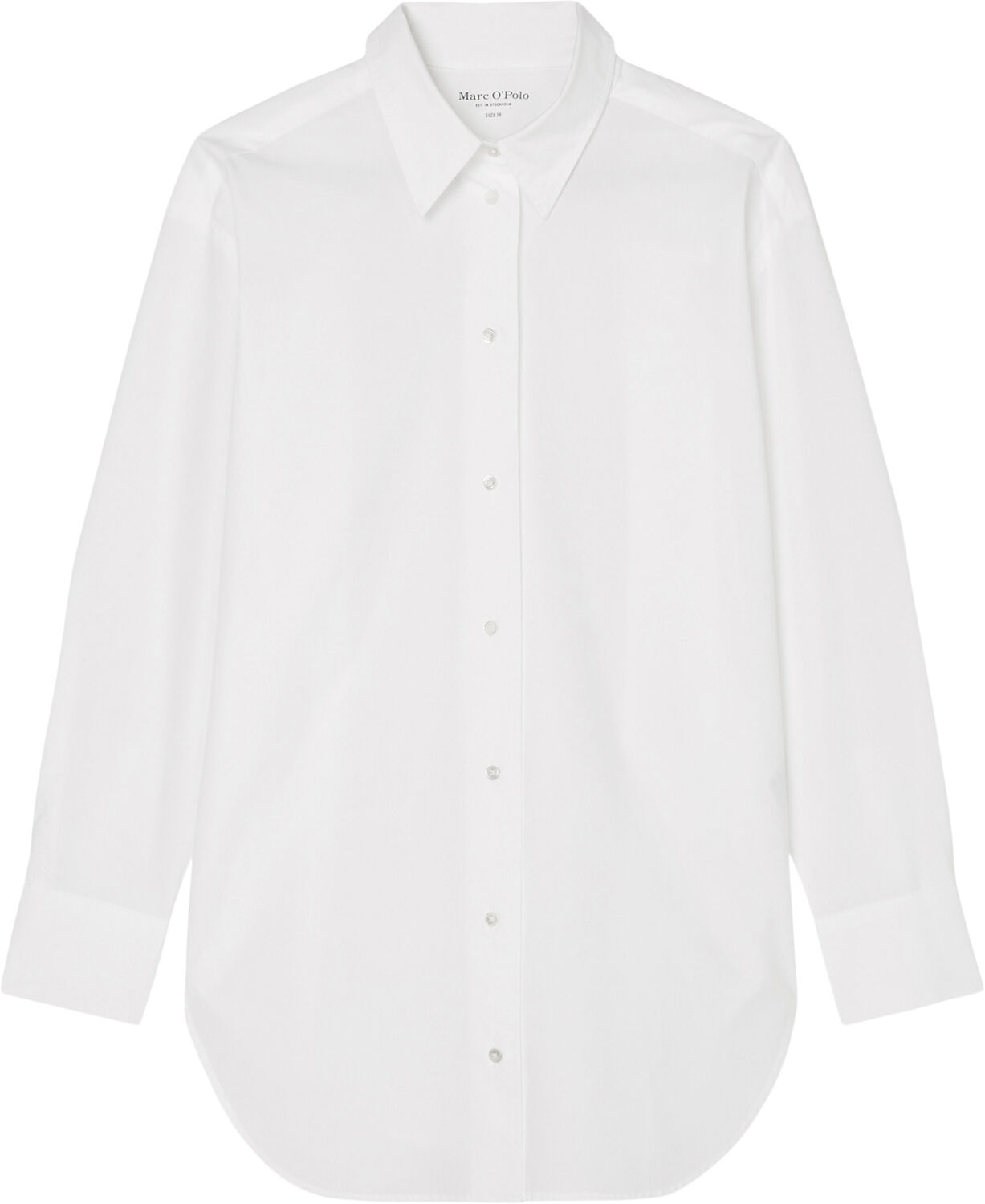 Longblouse, kent collar, side slits