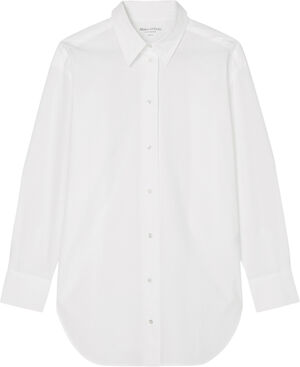 Longblouse, kent collar, side slits